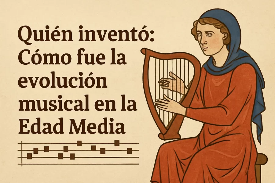 quién inventó Cómo fue la evolución musical en la Edad Media