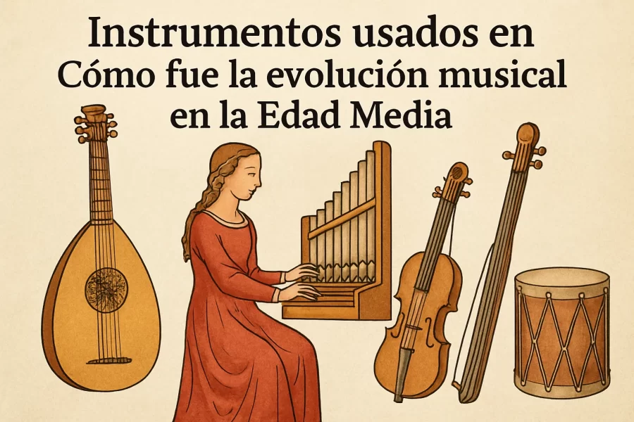 instrumentos usados en Cómo fue la evolución musical en la Edad Media