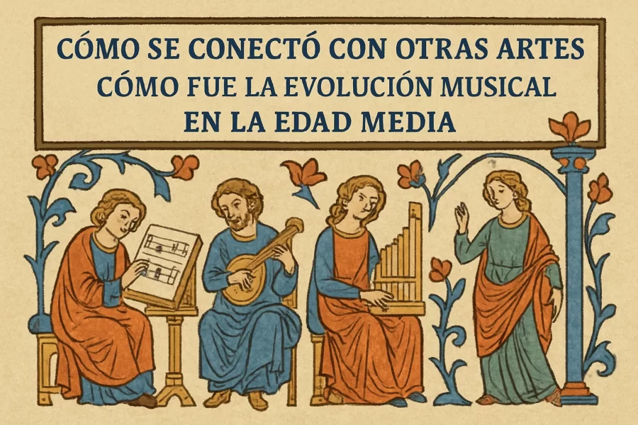 cómo se conectó con otras artes Cómo fue la evolución musical en la Edad Media