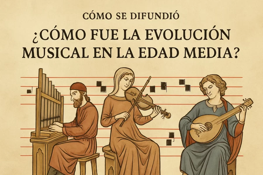 cómo se difundió Cómo fue la evolución musical en la Edad Media